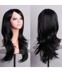 Anime Cos Role Playing Wig Cosplay Color Stage Headgear(Black)