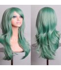 Anime Cos Role Playing Wig Cosplay Color Stage Headgear(Green)