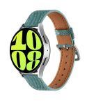 20mm Universal Denim Leather Buckle Watch Band(Turquoise)