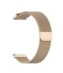 For Huami Amazfit GTS 22mm Milanese Magnetic Metal Watch Band (Champagne Gold)
