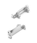 For Amazfit Active Edge A2212 1 Pair Metal Watch Band Connectors(Silver)