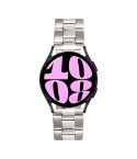 22mm Universal Three-Bead Stainless Steel Watch Band(Silver)