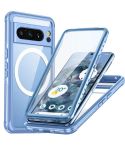 For Google Pixel 8 Pro Life Waterproof MagSafe Phone Case(Blue)