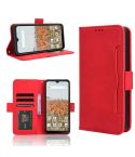 For Consumer Cellular Iris Connect Skin Feel Calf Texture Card Slots Leather Phone Case(Red)