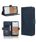 For Consumer Cellular Iris Connect Skin Feel Calf Texture Card Slots Leather Phone Case(Blue)