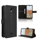 For Consumer Cellular Iris Connect Diamond Texture Leather Phone Case(Black)