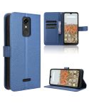 For Consumer Cellular Iris Connect Diamond Texture Leather Phone Case(Blue)
