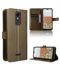 For Consumer Cellular Iris Connect Diamond Texture Leather Phone Case(Brown)
