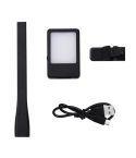 LED Reading Light Clip Book USB Charging Mini Bedside Learning Lamp(Black)