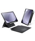 For Samsung Galaxy Tab A9+ DUX DUCIS DK Floating Magnetic Keyboard Leather Tablet Case(Black)