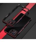 For ASUS ROG Phone 8 Lens Protector + Metal Frame Phone Case(Black Red)