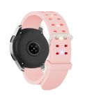 22mm Luminous Colorful Light Silicone Watch Band(Pink)