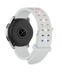 22mm Luminous Colorful Light Silicone Watch Band(Light Grey)