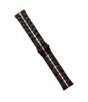 22mm Stainless Steel Watch Band(Black Gold)