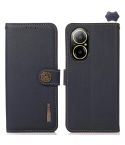For Realme C67 4G KHAZNEH Custer Genuine Leather RFID Phone Case(Blue)