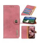 For Realme C67 4G KHAZNEH Cowhide Texture Flip Leather Phone Case(Pink)