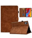 For Lenovo Tab M11 / Xiaoxin Pad 11 2024 Smile Embossed Smart Leather Tablet Case(Brown)