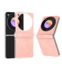 For ZTE nubia Flip/Libero Flip PU Leather Black Edge Phone Case(Pink)