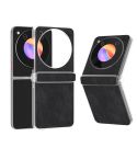 For ZTE nubia Flip/Libero Flip PU Leather Black Edge Phone Case(Black)