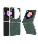 For ZTE nubia Flip/Libero Flip PU Leather Black Edge Phone Case(Green)