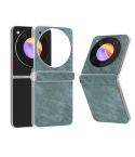 For ZTE nubia Flip/Libero Flip PU Leather Black Edge Phone Case(Light Blue)