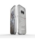 For Nothing Phone 2a Aurora Series Metal Frame Protective Phone Case(Silver)