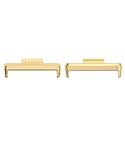 For Huawei Watch Fit3 20mm 1 Pair Stainless Steel Metal Watch Band Connector(Gold)