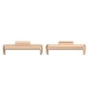 For Huawei Watch Fit3 20mm 1 Pair Stainless Steel Metal Watch Band Connector(Rose Gold)