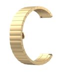 For Huami Amazfit GTR 47mm Butterfly Buckle Stainless Steel Watch Band(Golden)