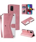 For Honor 200 Lite Global Nail Skin Feel Stitching Calf Texture Leather Phone Case(Rose Gold)