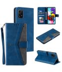 For Honor 200 Lite Global Nail Skin Feel Stitching Calf Texture Leather Phone Case(Blue)
