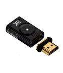 8K 60Hz HDTV to HDTV Side Bend Magnetic Converter(Black Right Bend)