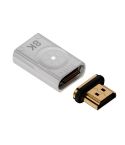 8K 60Hz HDTV to HDTV Side Bend Magnetic Converter(Sliver Left Bend)