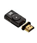 8K 60Hz HDTV to HDTV Side Bend Magnetic Converter(Brown Right Bend)