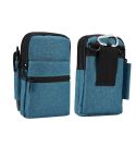 Denim Casual Waist Bag Crossbody Shoulder Bag(Blue)