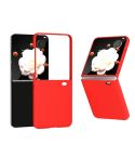For Honor Magic V Flip 3 in 1 PC Frosted Skin Feel Full Coverage Phone Case(Red)