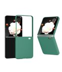 For Honor Magic V Flip 3 in 1 PC Frosted Skin Feel Full Coverage Phone Case(Green)
