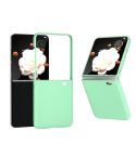 For Honor Magic V Flip 3 in 1 PC Frosted Skin Feel Full Coverage Phone Case(Light Green)