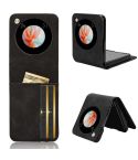 For ZTE nubia Flip / Libero Flip Skin Feel Card Slot Leather Phone Case(Black)