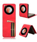 For ZTE nubia Flip / Libero Flip Skin Feel Card Slot Leather Phone Case(Red)
