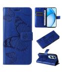 For OPPO A60 4G Global 3D Butterfly Embossed Pattern Flip Leather Phone Case(Blue)