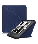 For Kobo Libra Colour 2024 Solid Color Deformation TPU Leather Smart Tablet Case(Dark Blue)