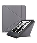 For Kobo Libra Colour 2024 Solid Color Deformation TPU Leather Smart Tablet Case(Grey)