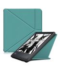 For Kobo Libra Colour 2024 Solid Color Deformation TPU Leather Smart Tablet Case(Green)