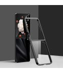 For Honor Magic V Flip Full Coverage Electroplate PC Transparent Phone Case(Black)