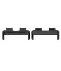 For Huawei Band 10 / 9 / 8 1 Pair Stainless Steel Metal Watch Band Connector(Black)