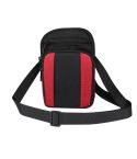 Multifunctional Casual Crossbody Mobile Phone Storage Waist Bag(Red + Black)