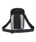 Multifunctional Casual Crossbody Mobile Phone Storage Waist Bag(Light gray + Black)