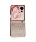 For Honor Magic V Flip Illusory Color Leather Texture PC Phone Case(Coffee)