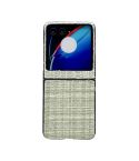For Motorola Razr 50 Fabric Folding PC Phone Case(Green)